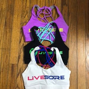 Livesore sports bras